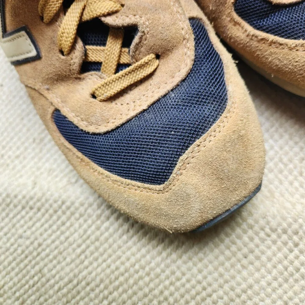 New Balance Mens 574 Running Sneakers M574TNS Blue Brown Tan Size 10 Good used